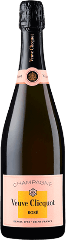 77,95 € Envío gratis | Espumoso rosado Veuve Clicquot Rosé Brut A.O.C. Champagne Champagne Francia Pinot Negro, Chardonnay, Pinot Meunier Botella 75 cl