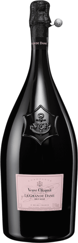 446,95 € Бесплатная доставка | Розовое игристое Veuve Clicquot La Grande Dame Rosé A.O.C. Champagne шампанское Франция Pinot Black, Chardonnay бутылка 75 cl