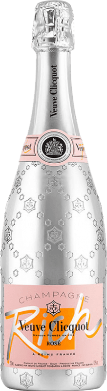 81,95 € Spedizione Gratuita | Spumante Rosato Veuve Clicquot Rich Rosé — Rosato A.O.C. Champagne champagne Francia Pinot Nero, Chardonnay, Pinot Meunier 75 cl