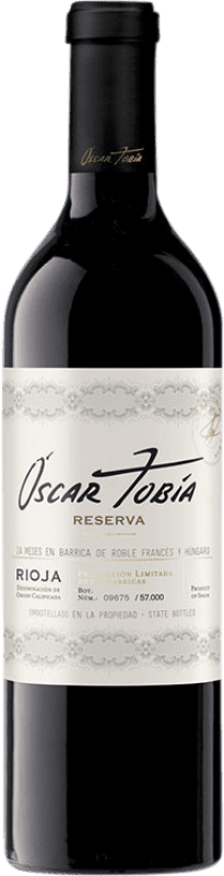 24,95 € Spedizione Gratuita | Vino rosso Tobía Oscar Riserva D.O.Ca. Rioja La Rioja Spagna Tempranillo, Graciano Bottiglia 75 cl