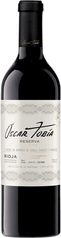 29,95 € Envío gratis | Vino tinto Tobía Oscar Reserva D.O.Ca. Rioja La Rioja España Tempranillo, Graciano Botella 75 cl
