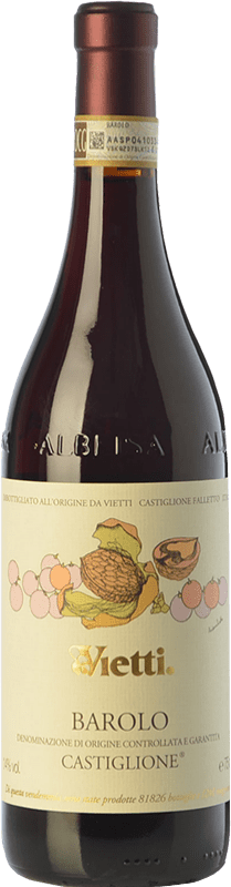 72,95 € Spedizione Gratuita | Vino rosso Vietti Castiglione D.O.C.G. Barolo Piemonte Italia Nebbiolo Bottiglia 75 cl