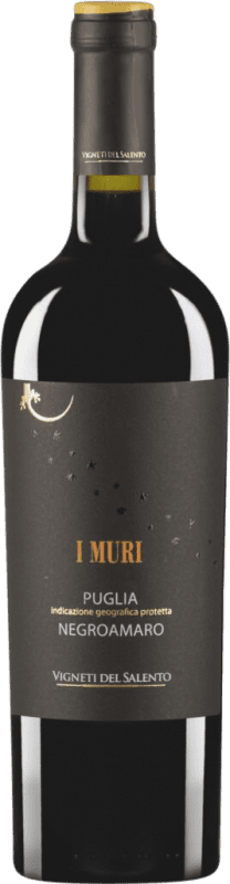 9,95 € 免费送货 | 红酒 Vigneti del Salento I Muri I.G.T. Puglia 普利亚大区 意大利 Negroamaro 瓶子 75 cl