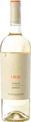 10,95 € Envío gratis | Vino Blanco Vigneti del Salento I Muri I.G.T. Puglia Puglia Italia Malvasía, Chardonnay 75 cl