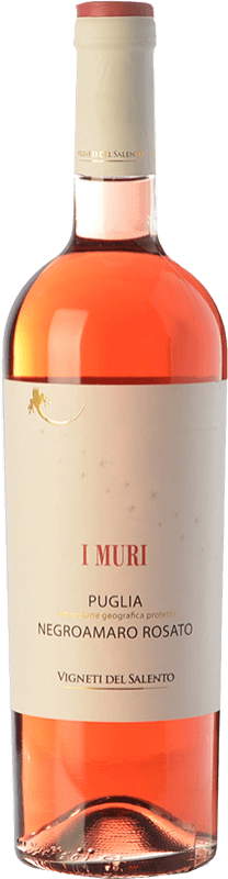 9,95 € Free Shipping | Rosé Wine Vigneti del Salento I Muri I.G.T. Puglia Puglia Italy Negroamaro Bottle 75 cl