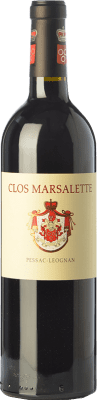 28,95 € Free Shipping | Red wine Comtes von Neipperg Clos Marsalette Aged A.O.C. Pessac-Léognan Bordeaux France Merlot, Cabernet Sauvignon, Cabernet Franc Bottle 75 cl