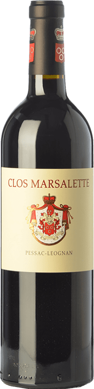 42,95 € Бесплатная доставка | Красное вино Comtes von Neipperg Clos Marsalette A.O.C. Pessac-Léognan Бордо Франция Merlot, Cabernet Sauvignon, Cabernet Franc бутылка 75 cl