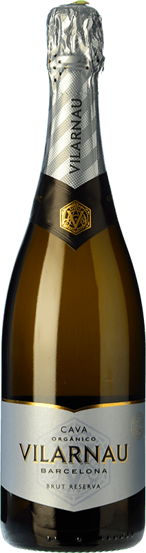 14,95 € 免费送货 | 白起泡酒 Vilarnau 香槟 预订 D.O. Cava 加泰罗尼亚 西班牙 Macabeo, Xarel·lo, Parellada 瓶子 75 cl