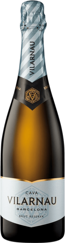 16,95 € Envoi gratuit | Blanc mousseux Vilarnau Brut Réserve D.O. Cava Catalogne Espagne Macabeo, Xarel·lo, Parellada Bouteille 75 cl