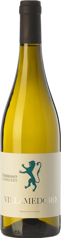 8,95 € Бесплатная доставка | Белое вино Villamedoro D.O.C. Trebbiano d'Abruzzo Абруцци Италия Trebbiano — Треббиано Бутылка 75 cl