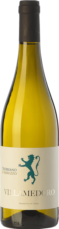 8,95 € 免费送货 | 白酒 Villamedoro D.O.C. Trebbiano d'Abruzzo 阿布鲁佐 意大利 Trebbiano 瓶子 75 cl