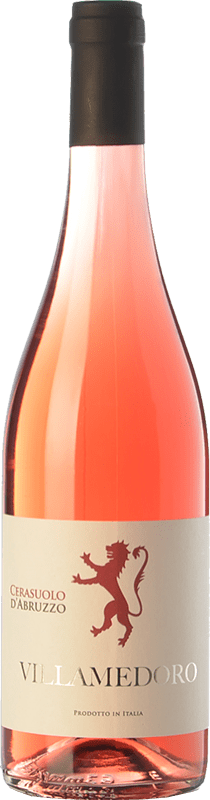 9,95 € Kostenloser Versand | Roséwein Villamedoro D.O.C. Cerasuolo d'Abruzzo Abruzzen Italien Montepulciano Flasche 75 cl