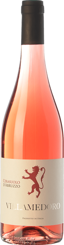 8,95 € Spedizione Gratuita | Vino rosato Villamedoro D.O.C. Cerasuolo d'Abruzzo Abruzzo Italia Montepulciano Bottiglia 75 cl