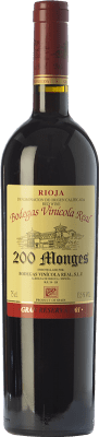 69,95 € Бесплатная доставка | Красное вино Vinícola Real 200 Monges Гранд Резерв D.O.Ca. Rioja Ла-Риоха Испания Tempranillo, Graciano, Mazuelo бутылка 75 cl