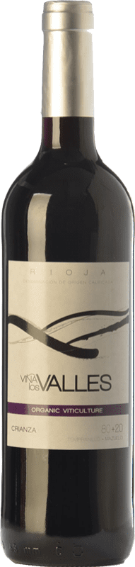 12,95 € Envoi gratuit | Vin Rouge Vinícola Real Viña los Valles 80&20 Crianza D.O.Ca. Rioja La Rioja Espagne Tempranillo, Mazuelo Eco — Biologique Bouteille 75 cl