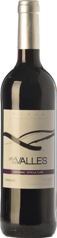 11,95 € Envio grátis | Vinho tinto Vinícola Real Viña los Valles 80&20 Crianza D.O.Ca. Rioja La Rioja Espanha Tempranillo, Mazuelo Garrafa 75 cl