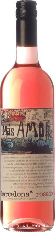 13,95 € Envio grátis | Vinho rosé Vino Amor y Fantasía Más Amor D.O. Catalunya Catalunha Espanha Grenache, Carignan, Sumoll Garrafa 75 cl