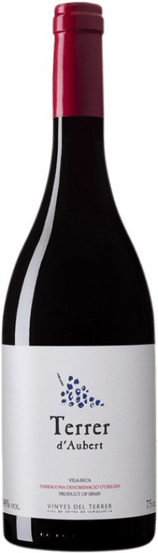 13,95 € Free Shipping | Red wine Vinyes del Terrer d'Aubert Crianza D.O. Tarragona Catalonia Spain Grenache, Cabernet Sauvignon Bottle 75 cl
