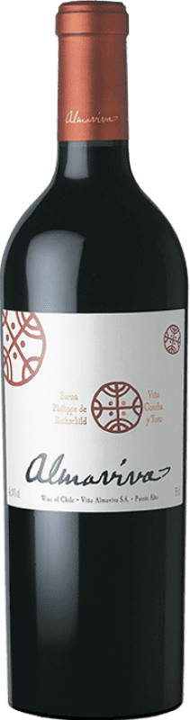 249,95 € Spedizione Gratuita | Vino Rosso Viña Almaviva Crianza — Invecchiato in Botte I.G. Valle del Maipo Maipo Valley Chile Merlot, Cabernet Sauvignon, Cabernet Franc, Petit Verdot, Carmenère 75 cl