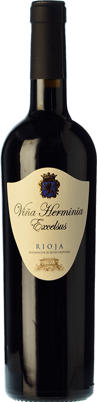 9,95 € Spedizione Gratuita | Vino rosso Viña Herminia Excelsus Giovane D.O.Ca. Rioja La Rioja Spagna Tempranillo, Grenache Bottiglia 75 cl