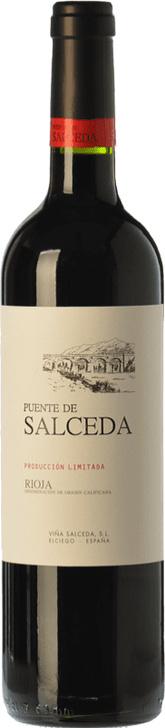 10,95 € Envio grátis | Vinho tinto Viña Salceda Puente de Salceda Crianza D.O.Ca. Rioja La Rioja Espanha Tempranillo Garrafa 75 cl