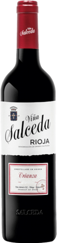 9,95 € Envio grátis | Vinho tinto Viña Salceda Crianza D.O.Ca. Rioja La Rioja Espanha Tempranillo, Graciano, Mazuelo Garrafa 75 cl