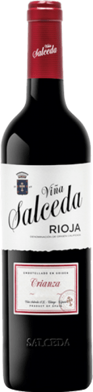 10,95 € Spedizione Gratuita | Vino Rosso Viña Salceda Crianza — Invecchiato in Botte D.O.Ca. Rioja La Rioja Spagna Tempranillo, Graciano, Mazuelo Bottiglia 75 cl