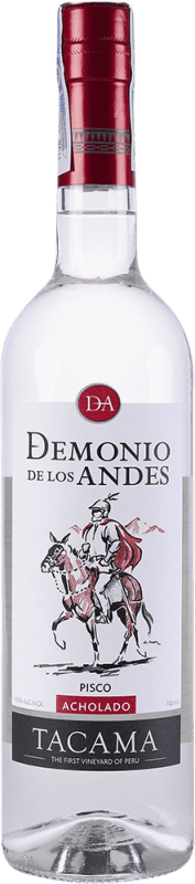 25,95 € Envio grátis | Aguardente Pisco Tacama Acholado Demonio de los Andes Peru Garrafa 70 cl