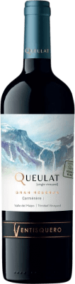 19,95 € Kostenloser Versand | Rotwein Viña Ventisquero Queulat Große Reserve I.G. Valle del Maipo Maipotal Chile Syrah, Carmenère Flasche 75 cl