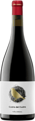 22,95 € Free Shipping | Red wine Viña Zorzal Cuatro del Cuatro Crianza D.O. Navarra Navarre Spain Graciano Bottle 75 cl