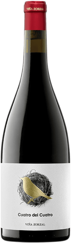 21,95 € Envio grátis | Vinho Tinto Viña Zorzal Cuatro del Cuatro Crianza D.O. Navarra Navarra Espanha Graciano 75 cl