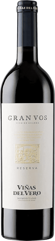 21,95 € Бесплатная доставка | Красное вино Viñas del Vero Gran Vos Резерва D.O. Somontano Арагон Испания Merlot — Мерло, Cabernet Sauvignon — Каберне Совиньон Бутылка 75 cl