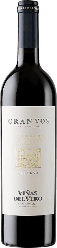 22,95 € Envio grátis | Vinho tinto Viñas del Vero Gran Vos Reserva D.O. Somontano Aragão Espanha Merlot, Cabernet Sauvignon Garrafa 75 cl
