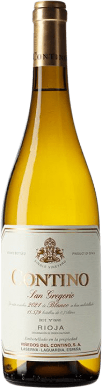 35,95 € Spedizione Gratuita | Vino bianco Viñedos del Contino Crianza D.O.Ca. Rioja La Rioja Spagna Viura, Malvasía, Grenache Bianca Bottiglia 75 cl
