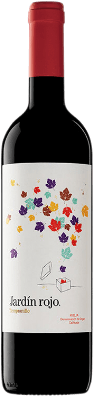 10,95 € Free Shipping | Red wine Viñedos Singulares Jardín Rojo Young D.O.Ca. Rioja The Rioja Spain Tempranillo Bottle 75 cl