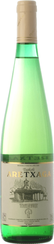 7,95 € Spedizione Gratuita | Vino Bianco Virgen de Lorea Txakoli Aretxaga D.O. Bizkaiko Txakolina Paese Basco Spagna Hondarribi Zuri, Follec 75 cl