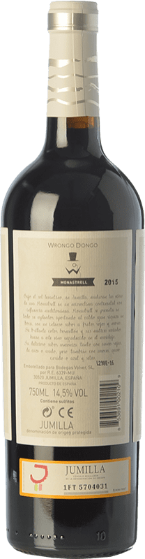 5,95 € Free Shipping | Red wine Volver Wrongo Dongo Joven D.O. Jumilla Castilla la Mancha Spain Monastrell Bottle 75 cl
