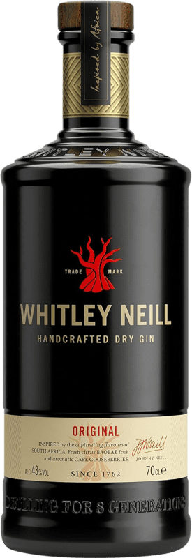 18,95 € Бесплатная доставка | Джин Whitley Neill Original London Dry Gin Объединенное Королевство бутылка 70 cl