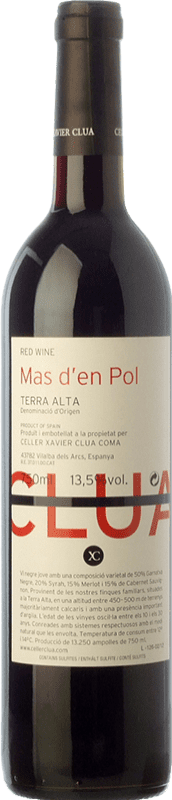 8,95 € Free Shipping | Red wine Xavier Clua Mas d'en Pol Negre Young D.O. Terra Alta Catalonia Spain Merlot, Syrah, Grenache, Cabernet Sauvignon Bottle 75 cl