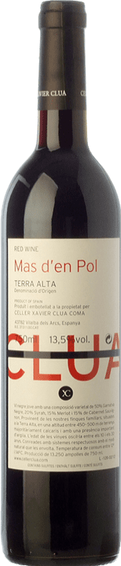 8,95 € Spedizione Gratuita | Vino Rosso Xavier Clua Mas d'en Pol Giovane D.O. Terra Alta Catalogna Spagna Merlot, Syrah, Garnacha — Grenache, Cabernet Sauvignon Bottiglia 75 cl