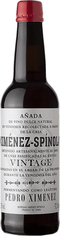 28,95 € Kostenloser Versand | Süßwein Ximénez-Spínola PX D.O. Manzanilla-Sanlúcar de Barrameda Andalusien Spanien Pedro Ximénez Halbflasche 37 cl