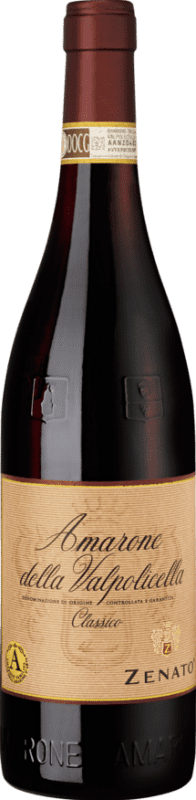 65,95 € 免费送货 | 红葡萄酒 Cantina Zenato 经典 D.O.C.G. Amarone della Valpolicella 威尼托 意大利 Corvina — 科维纳, Rondinella — 隆迪内拉, Oseleta — 奥塞莱塔 75 cl