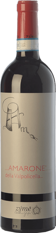 128,95 € Бесплатная доставка | Красное вино Zýmē D.O.C.G. Amarone della Valpolicella Венето Италия Corvina — Корвина, Rondinella — Рондинелла, Corvinone — Корвиноне, Oseleta — Оселета, Croatina — Кроатина Бутылка 75 cl