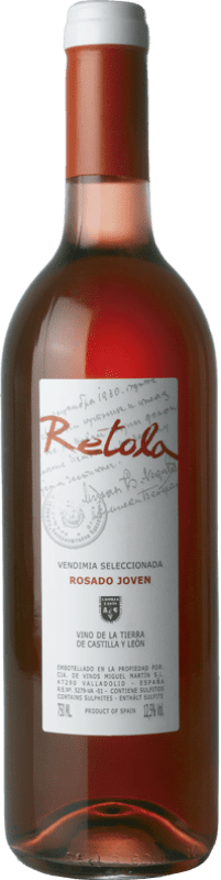 5,95 € Envío gratis | Vino Rosado Thesaurus Retola VS Vendimia Seleccionada Joven I.G.P. Vino de la Tierra de Castilla y León Castilla y León España Tempranillo, Garnacha Botella 75 cl
