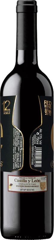 18,95 € Free Shipping | Red wine Esencias «é» 12 Meses Crianza 2012 I.G.P. Vino de la Tierra de Castilla y León Castilla y León Spain Tempranillo Bottle 75 cl