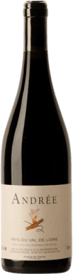 38,95 € Kostenloser Versand | Rotwein Domaine Andrée Rouge A.O.C. Anjou Loire Frankreich Spätburgunder Ökologisch Flasche 75 cl