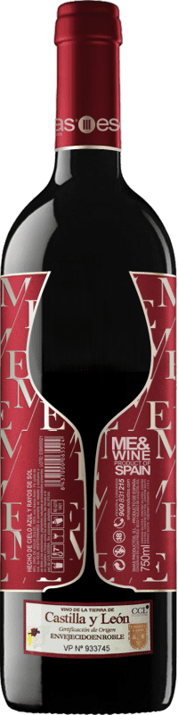 11,95 € Free Shipping | Red Wine Esencias ME Red Edition Crianza — Aged I.G.P. Vino de la Tierra de Castilla y León Castilla y León Spain Tempranillo Bottle 75 cl