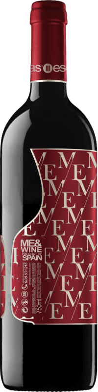 10,95 € Бесплатная доставка | Красное вино Esencias ME&Red старения I.G.P. Vino de la Tierra de Castilla y León Кастилия-Леон Испания Tempranillo бутылка 75 cl
