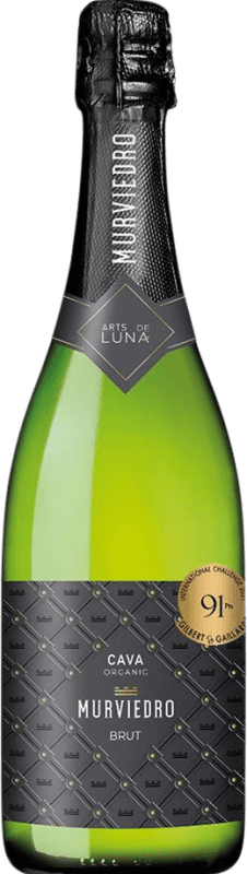 7,95 € 送料無料 | 白スパークリングワイン Murviedro Arts de Luna Brut D.O. Cava スペイン Macabeo, Chardonnay ボトル 75 cl