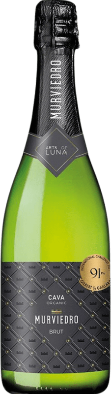 8,95 € Kostenloser Versand | Weißer Sekt Murviedro Arts de Luna Brut — Herb D.O. Cava Spanien Macabeo, Chardonnay Flasche 75 cl
